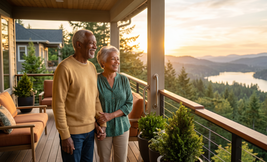 Senior residents enjoying community life together at Stegins Evergreen Residences