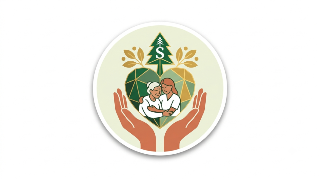 Caregiver supporting a senior resident, reflecting person-centered care at Stegins Evergreen